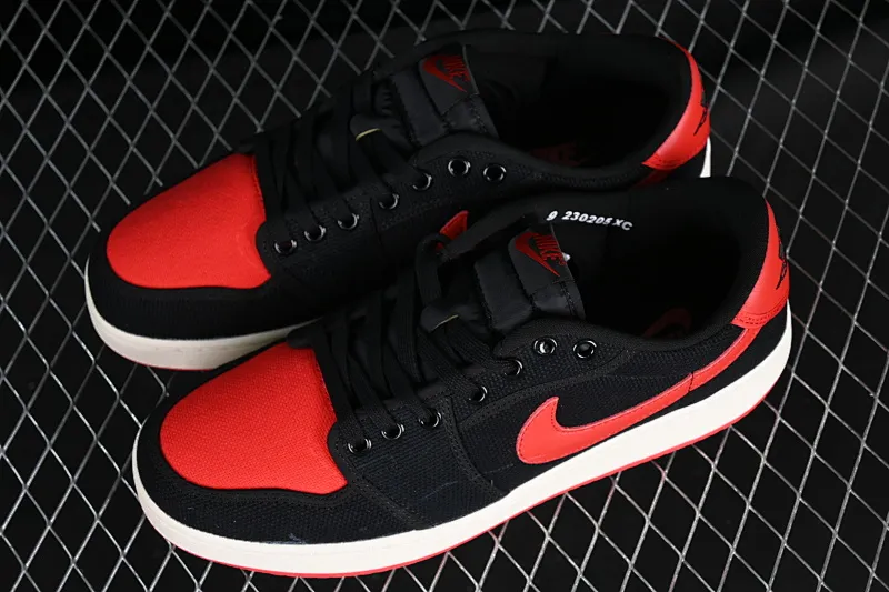 All categories Air Jordan Jordan series basketball shoes Air Jordan 1 Low Z version AJKO 1 Low Shadow AJ1 Joe 1 black and red canvas cultural casual shoes DX4981-006